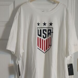 Nike White USA Shield Graphic Tee
